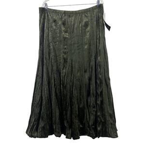 Karen Kane Size 2X Velvet Maxi Skirt Dark Green Forest Fairy Whimsical Gypsy